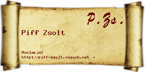 Piff Zsolt névjegykártya