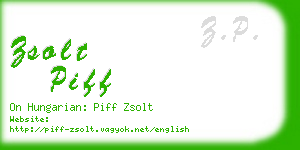 zsolt piff business card